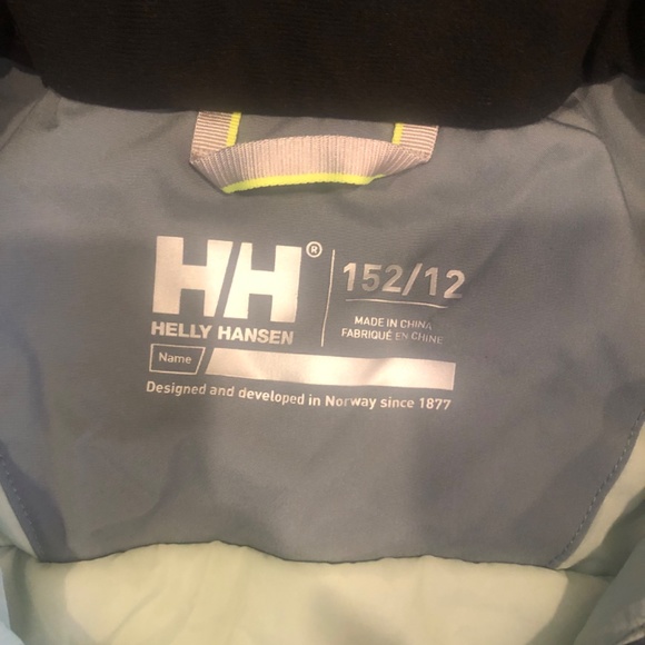 Helly Hansen Kids Puffer Jacket - Light Gray and Black - Picture 3 of 3